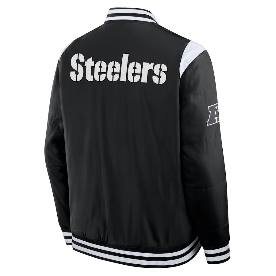 Pittsburgh Steelers Fanatics Black varsity jacket