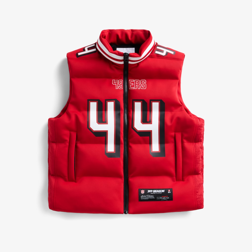 San Francisco 49ers Kyle Juszczyk Scarlet Off Season x NFL Player Puffer Vest