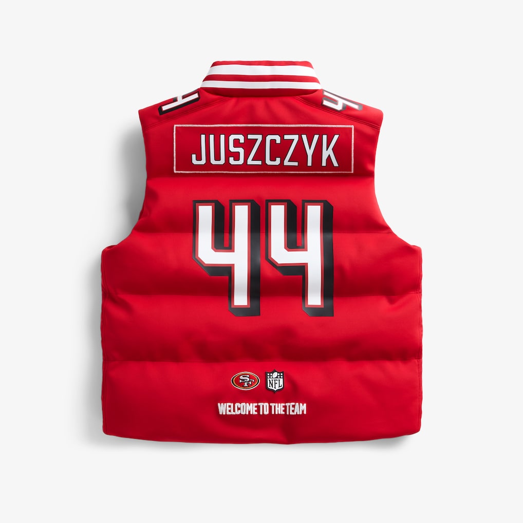 San Francisco 49ers Kyle Juszczyk Scarlet Off Season x NFL Player Puffer Vest