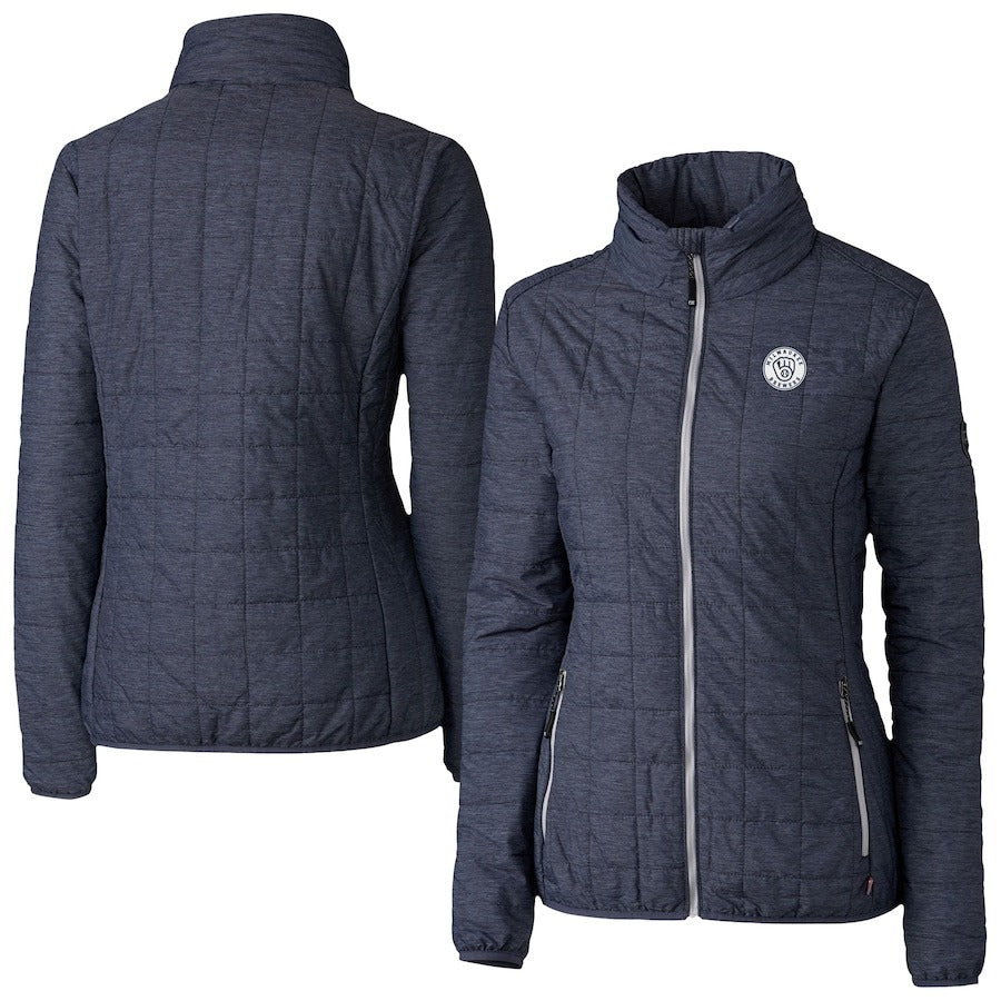 Milwaukee Brewers Cutter & Buck Anthracite Puffer Jacket