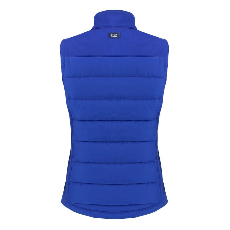Women's Los Angeles Dodgers Cutter & Buck Royal Evoke Hybrid Vest