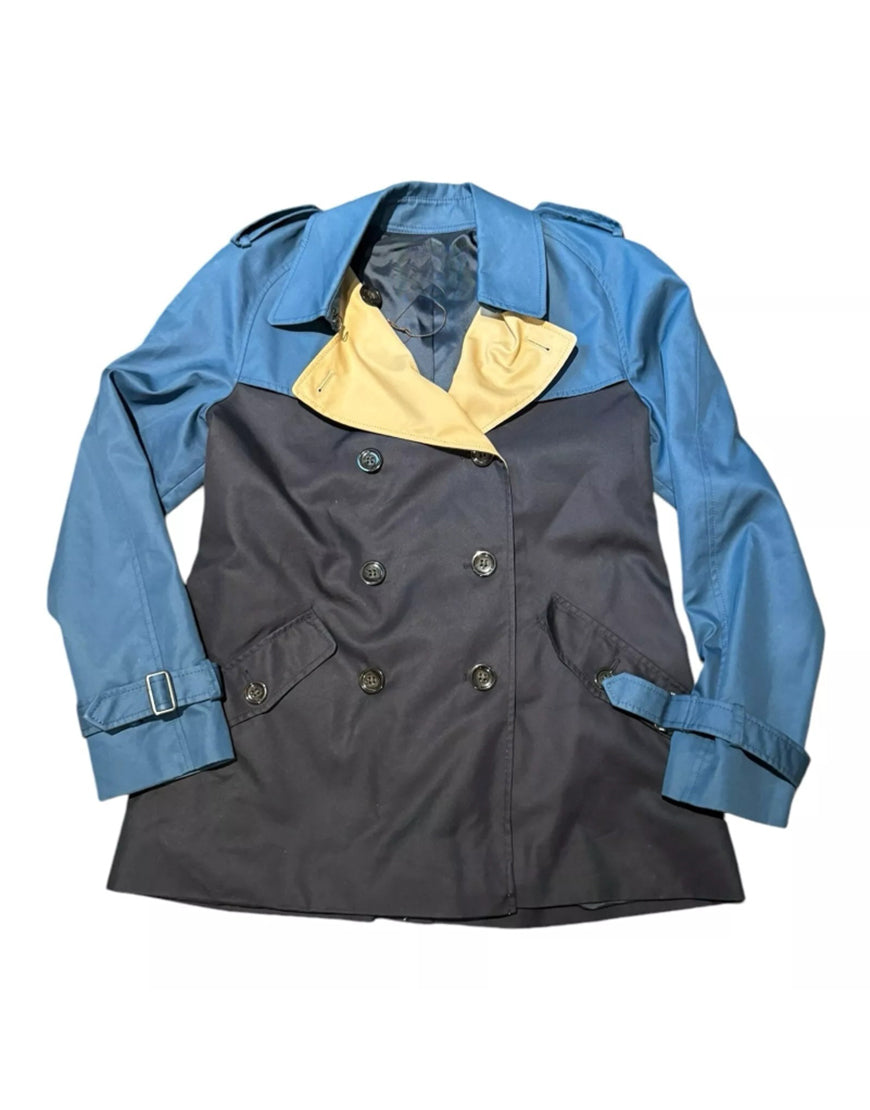 Laid 2024 Stephanie Hsu Colorblock Trench Coat