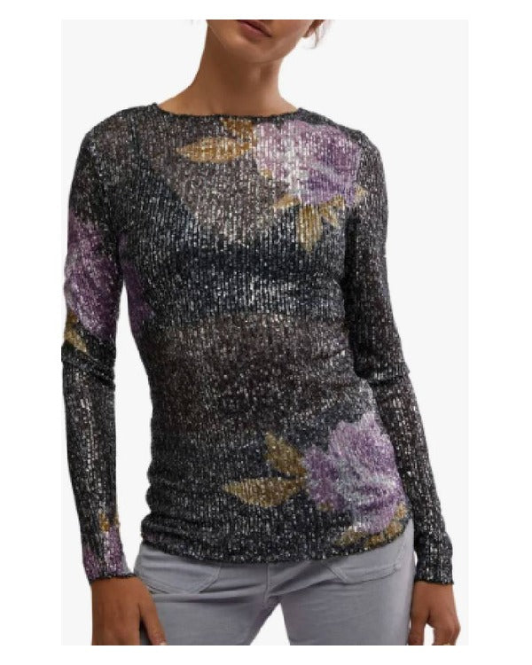 American Idol S23 Drew Ryns Black & Purple Sequin Top