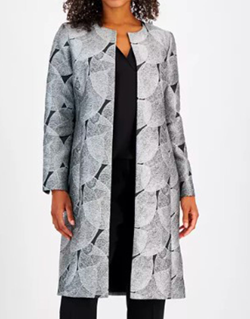 Beyond The Gates 2025 Karan Kendrick Leaf Print Coat