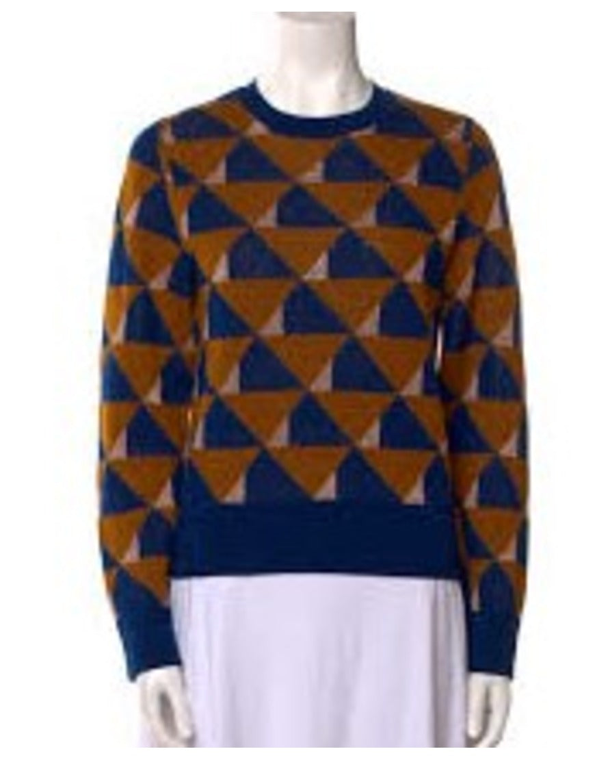 Will Trent S03 Iantha Richardson Geometric Print Sweater