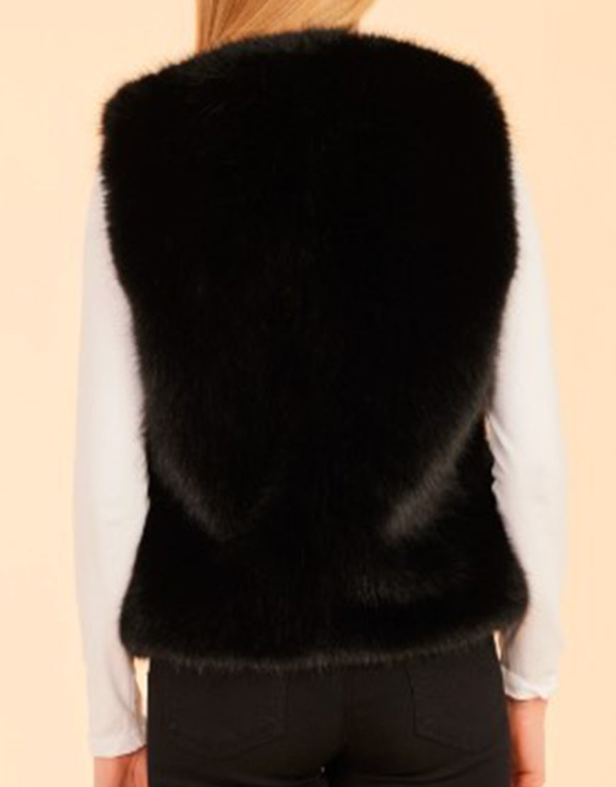 Beyond The Gates 2025 Colby Muhammad Black Fur Vest